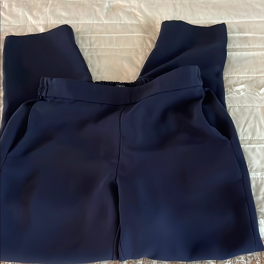 J. Crew Blue Ankle Cropped Pants